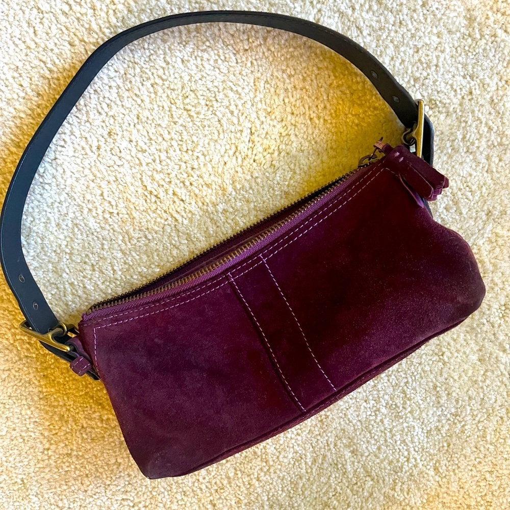 Affordable luxury! Plum suede super cute purse.